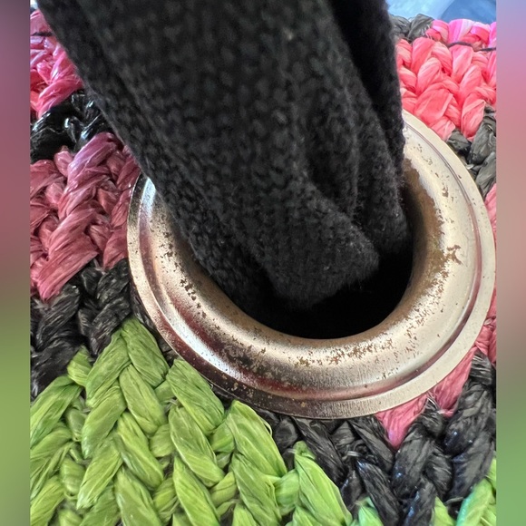 Braciano Tote Purse Handbag Colorful Chevron Stripes Approximately 14”x 4”x11” - Picture 8 of 9